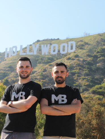 De gauche à droite : Clotaire et Corentin Marmignon, les "Marmignon Brothers" à Hollywood. ©Marmignon Brothers