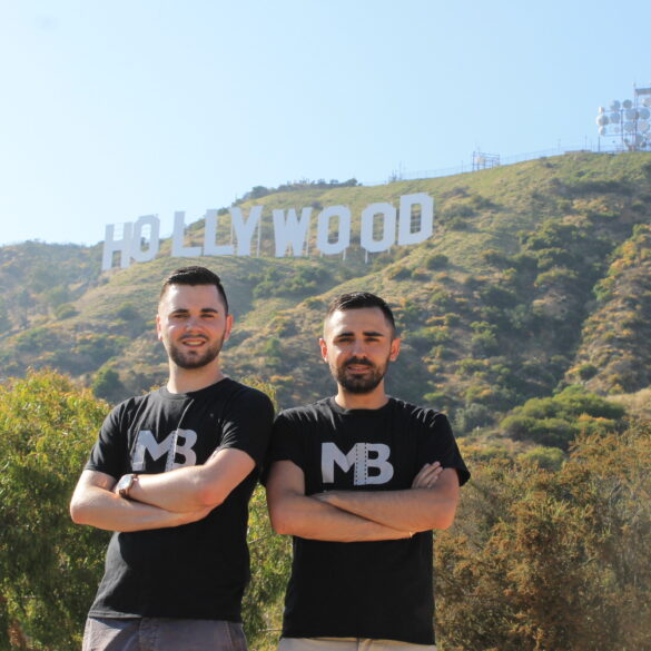 De gauche à droite : Clotaire et Corentin Marmignon, les "Marmignon Brothers" à Hollywood. ©Marmignon Brothers