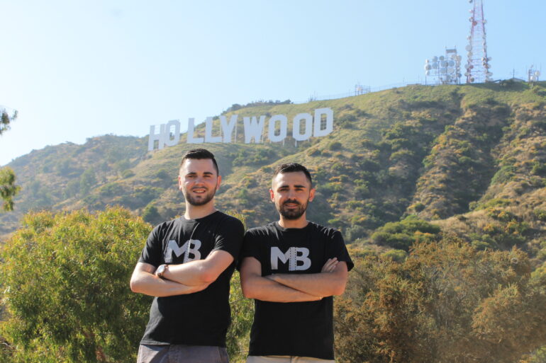De gauche à droite : Clotaire et Corentin Marmignon, les "Marmignon Brothers" à Hollywood. ©Marmignon Brothers